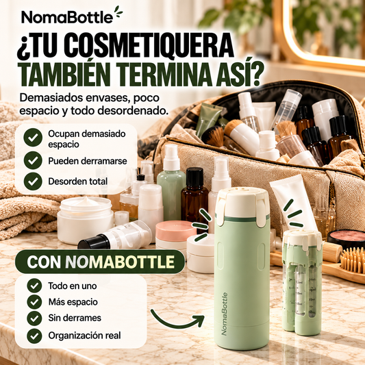 NomaBottle | Dispensador de Viaje 4 en 1